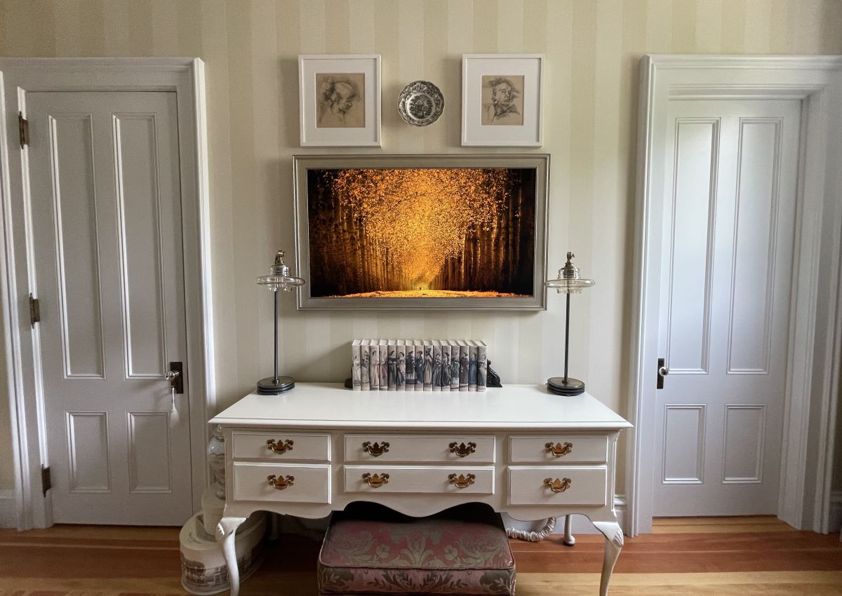 Architectural samples including paint swatches and stone textures